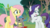 Size: 1655x926 | Tagged: safe, screencap, fluttershy, rarity, pegasus, pony, unicorn, fake it 'til you make it, g4, my little pony: friendship is magic, duo, raised hoof