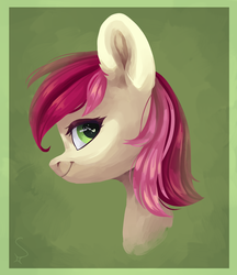 Size: 2074x2400 | Tagged: safe, artist:shininglovelystar, roseluck, pony, g4, bust, commissioner:doom9454, cute, ear fluff, female, high res, portrait, solo