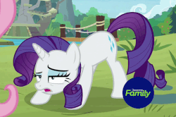 Size: 735x489 | Tagged: safe, screencap, rarity, pony, fake it 'til you make it, g4, animated, cropped, female, gif, invisible stallion, iwtcir, loop, out of context, panting, solo focus