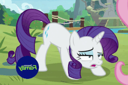 Size: 735x489 | Tagged: safe, screencap, rarity, fake it 'til you make it, g4, animated, cropped, female, invisible stallion, iwtcir, loop, out of context, panting, solo focus