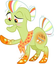 Size: 678x796 | Tagged: safe, artist:pony-paint, granny smith, earth pony, pony, g4, female, mare, rainbow power, rainbow power-ified, show accurate, simple background, solo, white background, wingding eyes