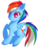 Size: 713x917 | Tagged: safe, artist:brok-enwings, rainbow dash, pegasus, pony, g4, chest fluff, cute, dashabetes, female, mare, simple background, smiling, solo, transparent background