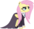 Size: 1719x1485 | Tagged: safe, artist:sonofaskywalker, fluttershy, pegasus, pony, fake it 'til you make it, g4, clothes, cute, ear piercing, earring, eyeshadow, female, fluttergoth, goth, jewelry, makeup, mare, necklace, piercing, simple background, solo, transparent background, vector