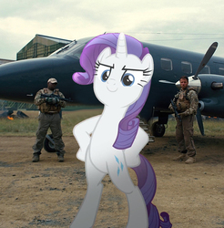 Size: 1014x1032 | Tagged: safe, edit, edited screencap, screencap, rarity, pony, fake it 'til you make it, g4, baneposting, baneposting in the comments, batman, bill wilson, bipedal, cia (batman), pose, smee, the dark knight rises, wreckage brother