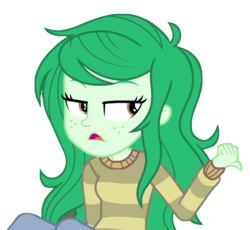 Size: 1063x979 | Tagged: safe, edit, screencap, wallflower blush, equestria girls, equestria girls series, forgotten friendship, g4, background removed, clothes, female, freckles, jeans, pants, simple background, solo, sweater, transparent background
