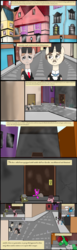 Size: 4106x13346 | Tagged: safe, artist:mr100dragon100, pony, comic:the strange case of dr jekyll and mr hyde, absurd resolution, building, clothes, comic, dr jekyll and mr hyde, jonn utterson, london, ponified, street, victorian