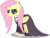 Size: 1581x1200 | Tagged: safe, artist:seahawk270, fluttershy, pegasus, pony, fake it 'til you make it, g4, my little pony: friendship is magic, clothes, female, fluttergoth, lidded eyes, mare, simple background, solo, transparent background, vector