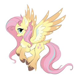 Size: 1197x1205 | Tagged: dead source, safe, artist:hioshiru, fluttershy, pegasus, pony, g4, alternate design, blushing, chest fluff, colored hooves, colored wings, colored wingtips, cute, ear fluff, female, flying, gradient hooves, leg fluff, looking at you, mare, multicolored hair, multicolored mane, multicolored tail, multicolored wings, profile, redesign, shyabetes, simple background, slender, solo, spread wings, tail feathers, thin, unshorn fetlocks, white background, wings
