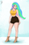 Size: 1283x1920 | Tagged: safe, artist:egstudios93, princess celestia, human, g4, boots, clothes, female, humanized, midriff, shirt, shoes, shorts, solo, stupid sexy celestia