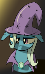 Size: 673x1112 | Tagged: safe, artist:shobieshy, trixie, pony, unicorn, g4, confused, ear fluff, female, floppy ears, mare, solo