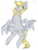 Size: 450x600 | Tagged: safe, artist:divided-s, derpy hooves, pegasus, pony, g4, butt wings, female, looking at you, mare, simple background, solo, transparent background