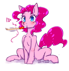 Size: 600x615 | Tagged: safe, artist:divided-s, pinkie pie, earth pony, pony, g4, female, looking at you, mare, simple background, solo, transparent background