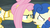 Size: 1920x1080 | Tagged: safe, screencap, blueberry curls, fluttershy, earth pony, pegasus, pony, fake it 'til you make it, g4, my little pony: friendship is magic, alternate hairstyle, angry, boop, clothes, looking at each other, noseboop, scrunchy face, warrior of inner strength, warriorshy