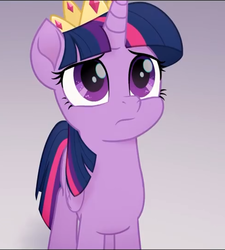 Size: 487x540 | Tagged: safe, screencap, twilight sparkle, alicorn, pony, g4, my little pony: the movie, cropped, crown, cute, female, frown, horn, jewelry, regalia, twiabetes, twilight sparkle (alicorn), wings