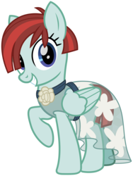 Size: 2400x3200 | Tagged: safe, artist:cheezedoodle96, valley glamour, pegasus, pony, fake it 'til you make it, g4, .svg available, clothes, dress, female, floral print, flower, hair over one eye, high res, looking at you, mare, raised hoof, see-through, see-through skirt, short hair, simple background, skirt, solo, svg, transparent background, vector