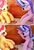 Size: 1024x1528 | Tagged: safe, artist:nekokevin, starlight glimmer, sunset shimmer, pony, unicorn, g4, book, cute, duo, female, glimmerbetes, irl, looking at each other, looking down, mare, photo, plushie, pointing, raised hoof, scene interpretation, shimmerbetes, sitting, smiling, underhoof