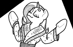 Size: 1247x801 | Tagged: safe, artist:shoeunit, trixie, pony, unicorn, g4, bobby roode, clothes, female, glorious, mare, robe, solo, sports, traditional art, wrestling, wwe