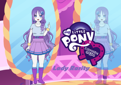 Size: 1200x850 | Tagged: safe, artist:galaxylife567, rarity, human, equestria girls, g4, alternate hairstyle, belt, blushing, boots, bracelet, clothes, cute, duality, female, high heel boots, jewelry, kisekae, mirror, open mouth, pony coloring, shoes, skirt, socks, solo