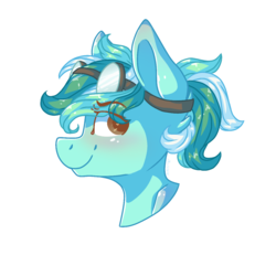 Size: 1200x1107 | Tagged: safe, artist:person8149, oc, oc only, pony, bust, goggles, male, portrait, simple background, solo, stallion, transparent background