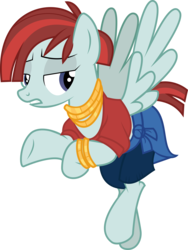 Size: 6347x8450 | Tagged: safe, artist:shootingstarsentry, valley glamour, pegasus, pony, fake it 'til you make it, g4, my little pony: friendship is magic, absurd resolution, clothes, female, mare, midriff, simple background, solo, transparent background, vector, wrong eye color