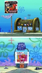 Size: 494x845 | Tagged: safe, big macintosh, g4, chum bucket, exploitable meme, funko, hasbro, krusty krab, meme, spongebob squarepants, toy, vinyl collectible