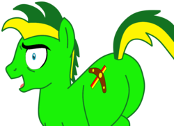 Size: 1024x745 | Tagged: safe, artist:didgereethebrony, oc, oc only, oc:didgeree, pony, base used, butt, cutie mark, flank, look at my butt, needs more saturation, plot, simple background, solo, transparent background
