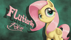 Size: 1280x720 | Tagged: safe, artist:phoenixrk49, fluttershy, pegasus, pony, g4, female, looking at you, mare, solo