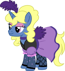 Size: 1019x1101 | Tagged: safe, artist:sweetie-madiselle, oc, oc only, oc:azure/sapphire, pony, crossdressing, saloon dress, simple background, solo, transparent background