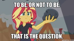 Size: 600x335 | Tagged: safe, edit, edited screencap, screencap, sunset shimmer, equestria girls, g4, my little pony equestria girls: better together, opening night, opening night: sunset shimmer, hamlet, memeful.com