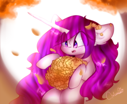 Size: 880x720 | Tagged: safe, artist:anasflow, oc, oc only, oc:anasflow maggy, pony, unicorn, female, flower, mare, solo