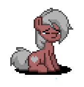 Size: 172x179 | Tagged: safe, oc, oc only, oc:velvet love, pony, pony town, animated, crying, discorded, female, gif, mare, sad, simple background, transparent background