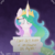 Size: 3900x3904 | Tagged: safe, artist:darkest-lunar-flower, princess celestia, alicorn, pony, g4, horse play, :t, blushing, cute, cutelestia, dark background, female, high res, holding, looking away, mare, pony shaming, shaming, sign, solo, text