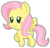 Size: 2000x1907 | Tagged: safe, artist:doctor-g, fluttershy, pony, g4, blushing, chibi, cute, female, shyabetes, simple background, smiling, solo, transparent background, white outline