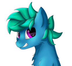 Size: 1944x1770 | Tagged: safe, artist:drarkusss0, oc, oc only, oc:supermoix, earth pony, pony, chest fluff, commission, night, reward, simple background, smiling, solo, transparent background