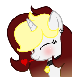 Size: 482x518 | Tagged: safe, artist:darbypop1, oc, oc only, oc:destiny blood, pony, unicorn, base used, female, mare, one eye closed, simple background, solo, transparent background, wink