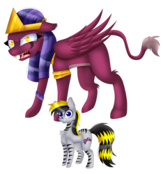 Size: 4300x4600 | Tagged: safe, artist:tomboygirl45, the sphinx, oc, oc:sly, hybrid, sphinx, zony, g4, absurd resolution, chest fluff, male, simple background, transparent background
