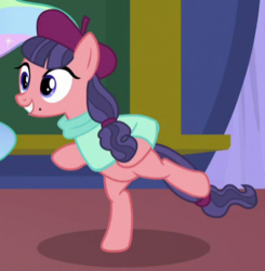 Size: 410x419 | Tagged: safe, screencap, raspberry beret, g4, horse play, bipedal, cropped