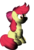 Size: 3000x4416 | Tagged: safe, artist:sollace, apple bloom, earth pony, pony, g4, burned, derped, female, implied explosion, messy mane, missing cutie mark, show accurate, simple background, sitting, solo, transparent background, vector