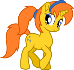 Size: 5995x5689 | Tagged: safe, artist:deyrasd, pony, unicorn, absurd resolution, april o'neil, female, mare, ponified, simple background, solo, transparent background, vector
