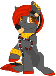 Size: 495x669 | Tagged: safe, artist:gleamydreams, oc, oc only, oc:serpentine, earth pony, pony, snake, bracelet, ear piercing, female, jewelry, looking at you, mare, ms paint, necklace, piercing, simple background, transparent background