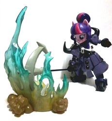 Size: 480x520 | Tagged: safe, sci-twi, twilight sparkle, equestria girls, g4, customized toy, danball senki, doll, equestria girls minis, irl, little battlers experience, photo, solo, toy