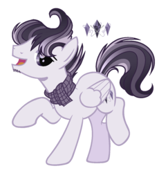 Size: 1224x1260 | Tagged: safe, artist:6-fingers-lover, oc, oc only, oc:shiny stone, pegasus, pony, base used, clothes, male, offspring, parent:rarity, parent:thunderlane, parents:rarilane, scarf, simple background, solo, stallion, transparent background