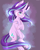 Size: 2000x2500 | Tagged: safe, artist:silbersternenlicht, starlight glimmer, pony, unicorn, g4, abstract background, cloven hooves, curved horn, female, high res, horn, looking at you, mare, smiling, solo, unshorn fetlocks