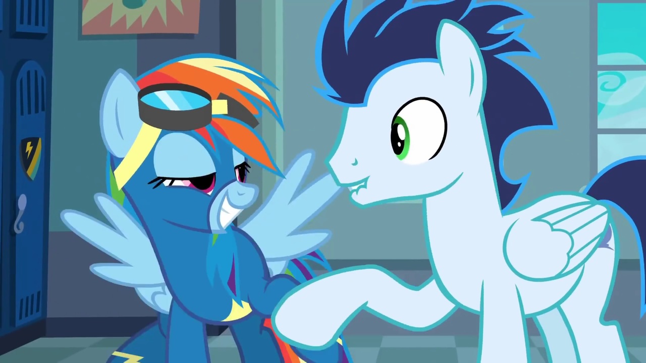 #1721880 - safe, screencap, <b>rainbow</b> dash, <b>soarin</b>&apos;, g4, grannies gone w...