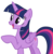 Size: 2488x2544 | Tagged: safe, artist:andoanimalia, twilight sparkle, alicorn, pony, g4, surf and/or turf, female, folded wings, high res, mare, open mouth, pointing, raised hoof, simple background, solo, transparent background, twilight sparkle (alicorn), vector, wings