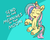 Size: 1280x1024 | Tagged: safe, artist:threetwotwo32232, fluttershy, pegasus, pony, g4, horse play, testing testing 1-2-3, 30 minute art challenge, clothes, cosplay, costume, dialogue, female, mare, shylestia, solo, to the moon