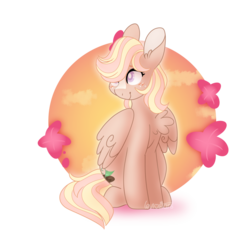 Size: 1024x1024 | Tagged: safe, artist:leviostars, oc, oc only, oc:flidaisia, pegasus, pony, blaze (coat marking), chest fluff, coat markings, facial markings, female, mare, offspring, parent:fluttershy, parent:quarter hearts, parents:flutterhearts, simple background, solo, transparent background