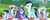 Size: 1024x418 | Tagged: safe, artist:sleppchocolatemlp, rainbow dash, soarin', oc, oc:blaze storm, oc:castrider star, oc:delirious storm, oc:nick storm, oc:night thunder, oc:rainbow cupcake, oc:white comet, pegasus, pony, g4, alternate design, colt, female, filly, male, mare, offspring, parent:rainbow dash, parent:soarin', parents:soarindash, picnic blanket, ship:soarindash, shipping, straight