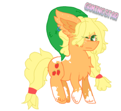 Size: 902x828 | Tagged: safe, artist:gamingstarluigisin, applejack, earth pony, pony, g4, alternate universe, chest fluff, crossover, simple background, the legend of zelda, the legend of zelda: ocarina of time, transparent background