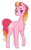 Size: 869x1393 | Tagged: safe, artist:modbeachy, oc, oc only, oc:honeycrisp blossom, earth pony, pony, female, filly, freckles, parent:big macintosh, parent:princess cadance, parents:cadmac, simple background, smiling, solo, transparent background